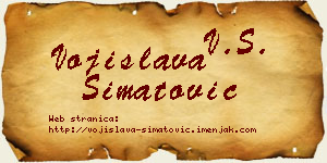 Vojislava Simatović vizit kartica
